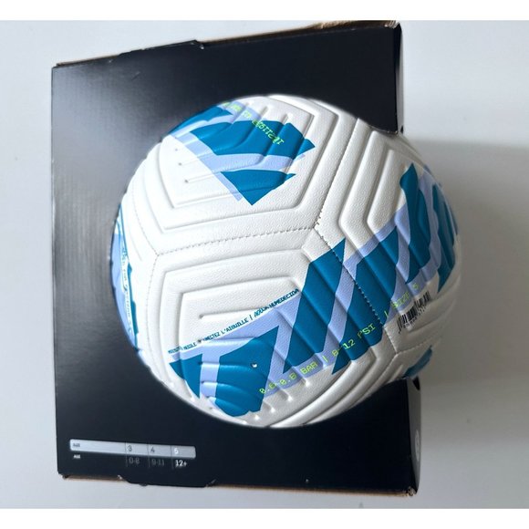 NIKE STRIKE SOCCER BALL AEROWSCULPT LIGHT BLUE DC2376-106 SIZE 5 NEW - Picture 2 of 5
